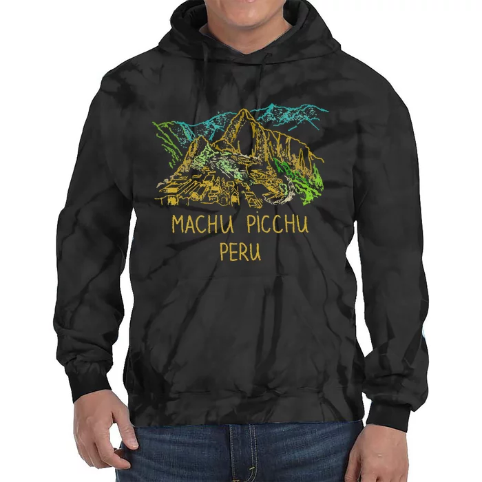 Machu Picchu Peru Tie Dye Hoodie