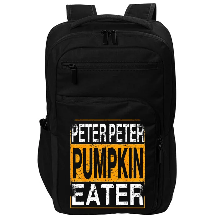 M.ens Peter Pumpkin Eater Halloween Funny Distressed Impact Tech Backpack