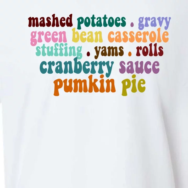 Mashed Potatoes Pumpkin Pie Holiday Food Lover Sueded Cloud Jersey T-Shirt