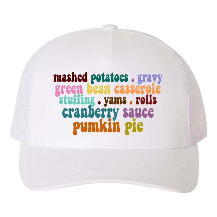 Mashed Potatoes Pumpkin Pie Holiday Food Lover Yupoong Adult 5-Panel Trucker Hat