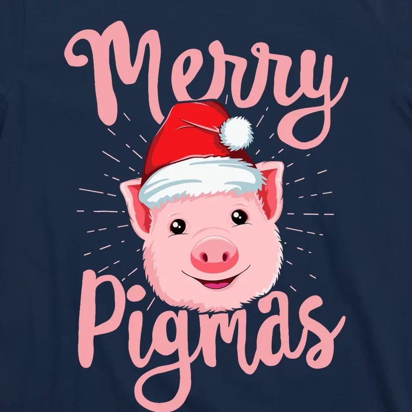 Merry Pigmas Pig Christmas Wo Farmers Love Gift T-Shirt