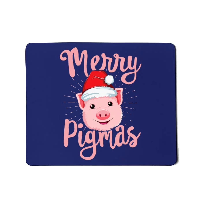 Merry Pigmas Pig Christmas Wo Farmers Love Gift Mousepad