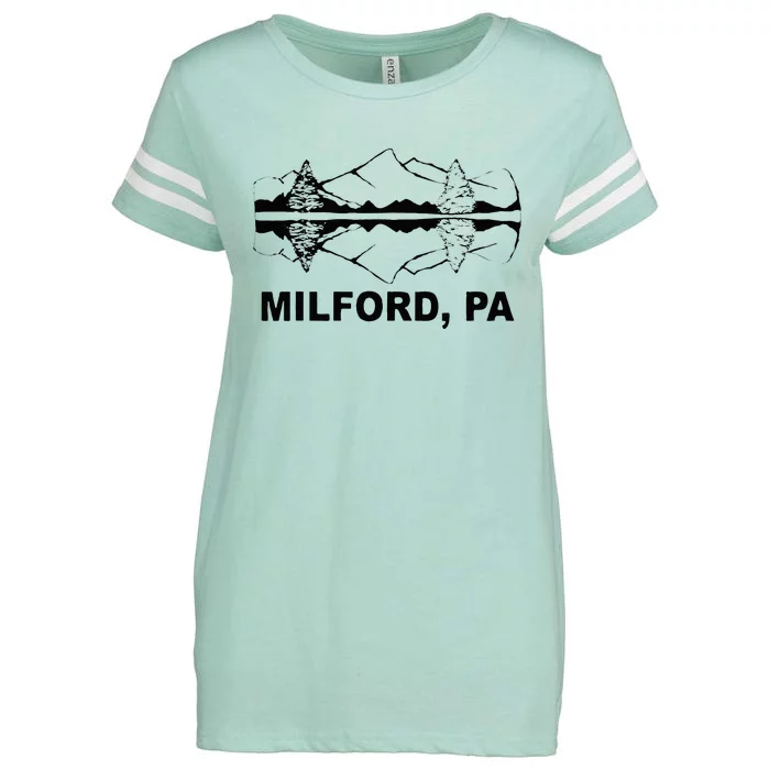 Milford PA Pennsylvania Enza Ladies Jersey Football T-Shirt