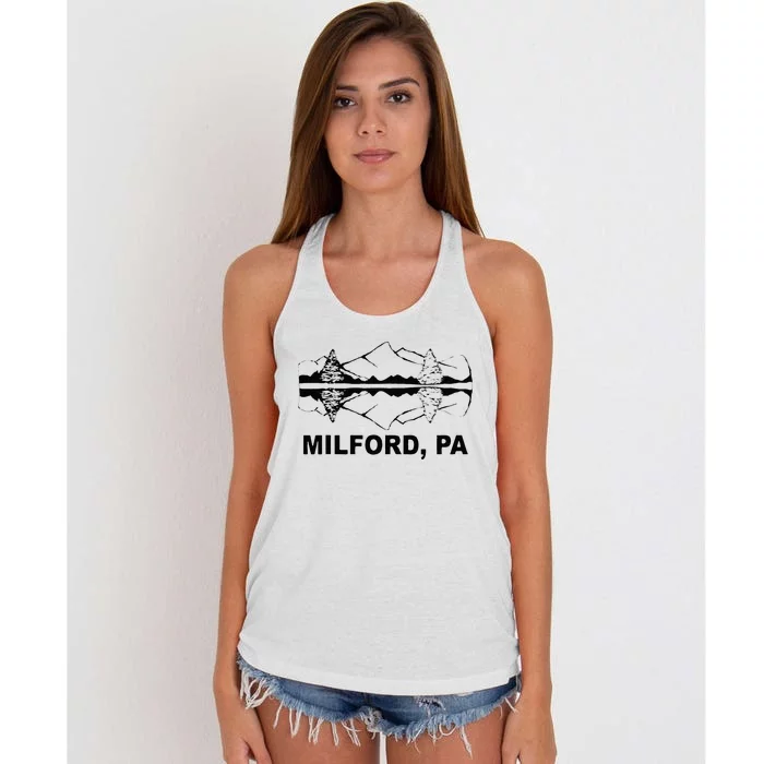 Milford PA Pennsylvania Women's Knotted Racerback Tank