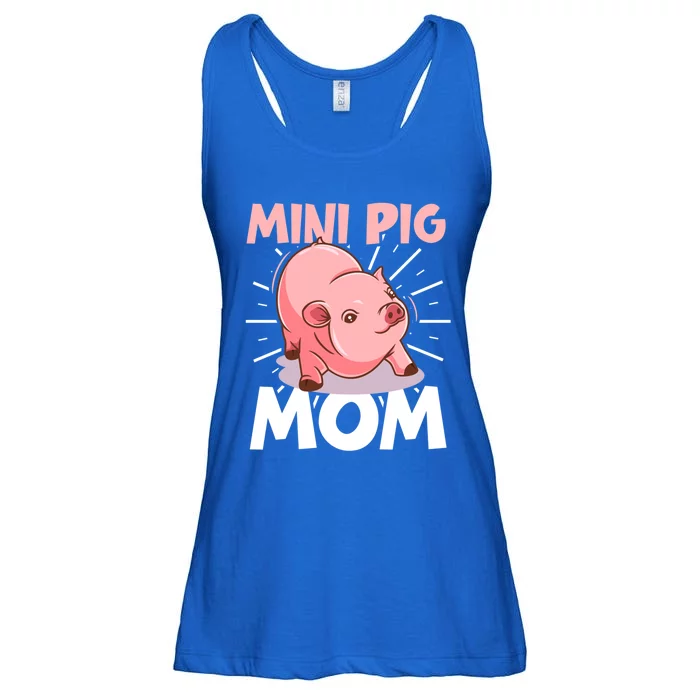 Mini Pig Piglet Swine Farm Animal Piggy Cute Pig Mom Gift Ladies Essential Flowy Tank