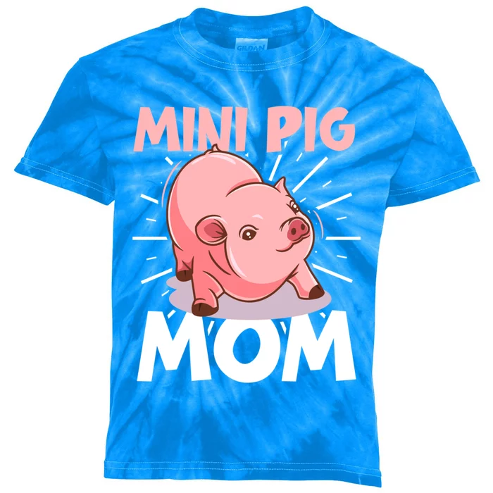 Mini Pig Piglet Swine Farm Animal Piggy Cute Pig Mom Gift Kids Tie-Dye T-Shirt