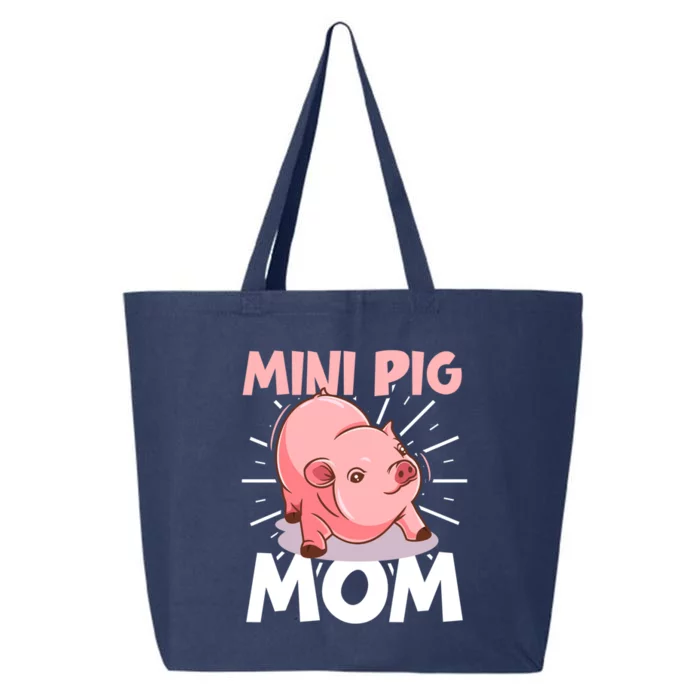 Mini Pig Piglet Swine Farm Animal Piggy Cute Pig Mom Gift 25L Jumbo Tote