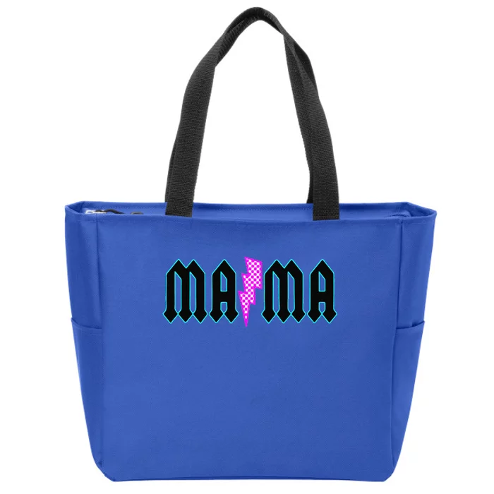 Mama Pocket Print The Motherhood Gets It All Done Zip Tote Bag