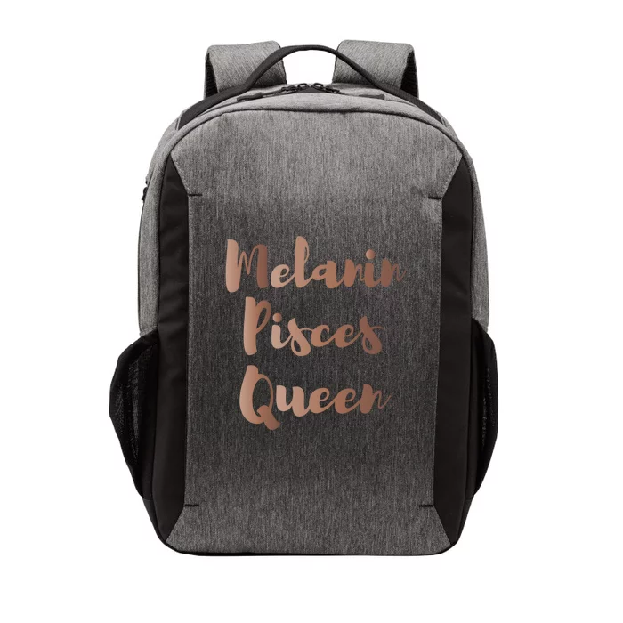 Melanin Pisces Queen Thats My Excuse Zodiac Birthday Gift Vector Backpack