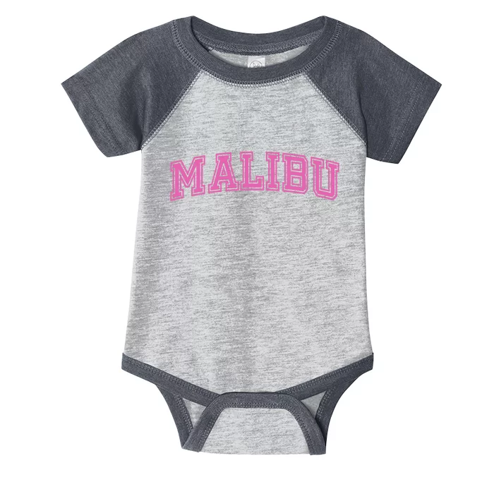 Malibu Pink Retro Infant Baby Jersey Bodysuit