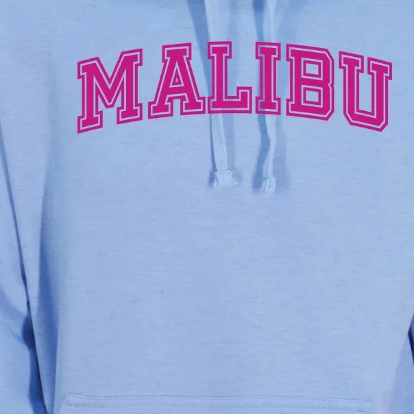 Malibu Pink Retro Unisex Surf Hoodie