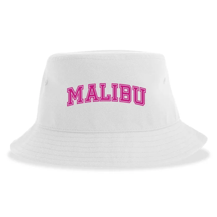 Malibu Pink Retro Sustainable Bucket Hat