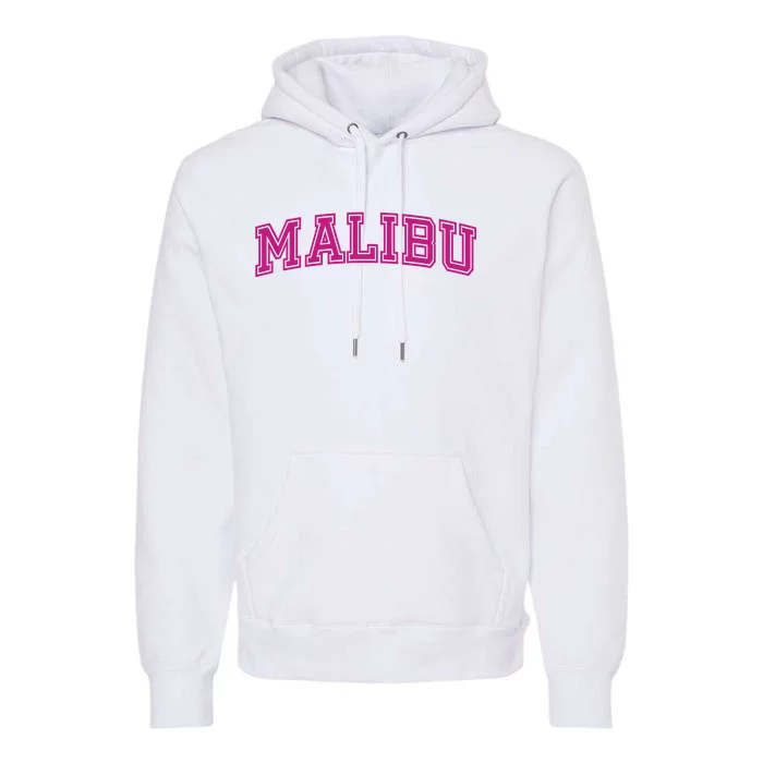 Malibu Pink Retro Premium Hoodie