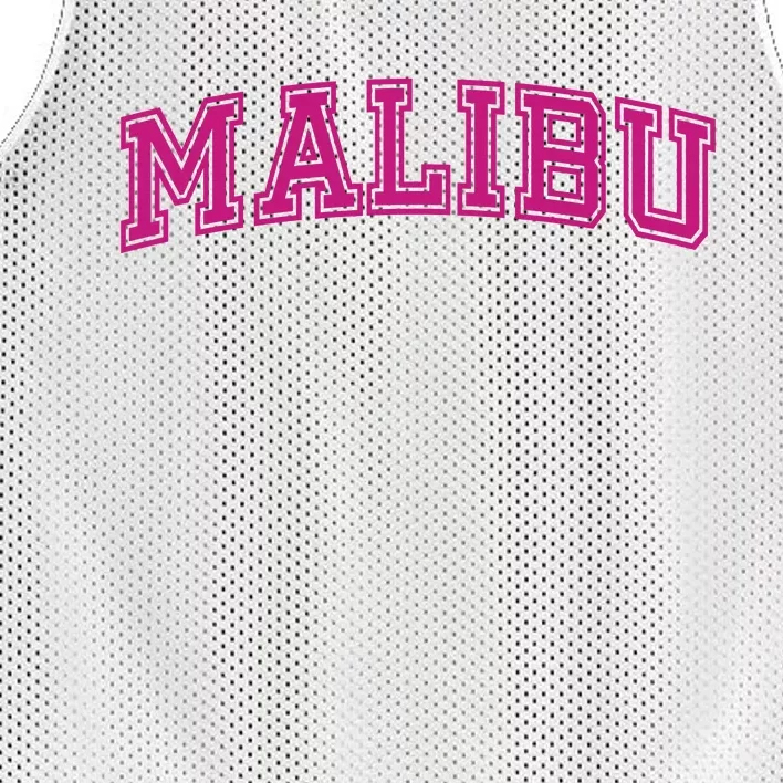 Malibu Pink Retro Mesh Reversible Basketball Jersey Tank