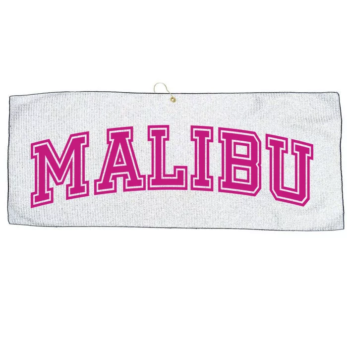 Malibu Pink Retro Large Microfiber Waffle Golf Towel