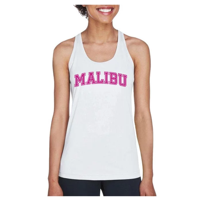 Malibu Pink Retro Women's Racerback Tank