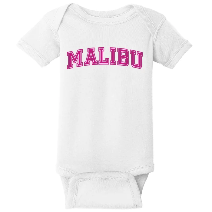 Malibu Pink Retro Baby Bodysuit