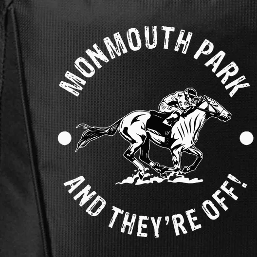 Monmouth Park Racetrack Horse Racing Fan Equestrian Nj Derby City Backpack