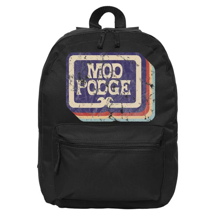 Mod Podge Retro Logo 16 in Basic Backpack