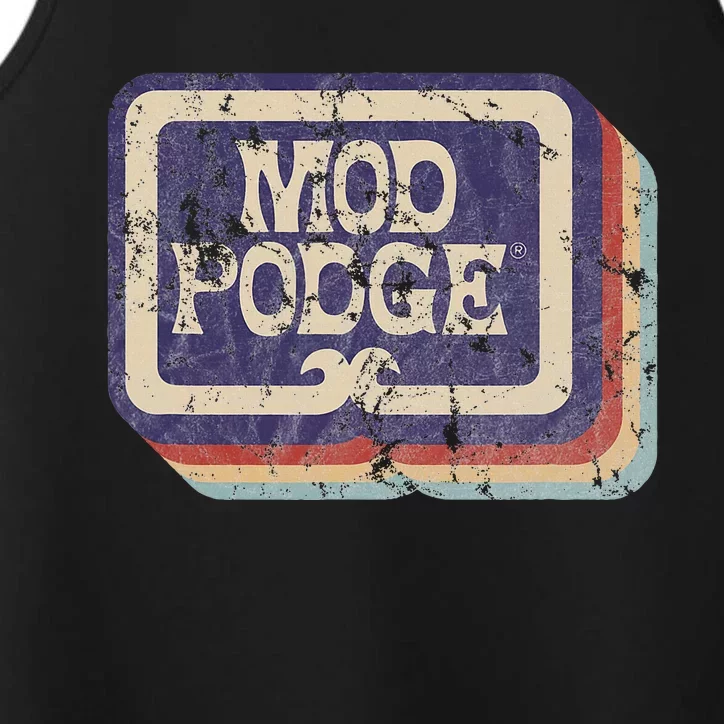 Mod Podge Retro Logo Performance Tank