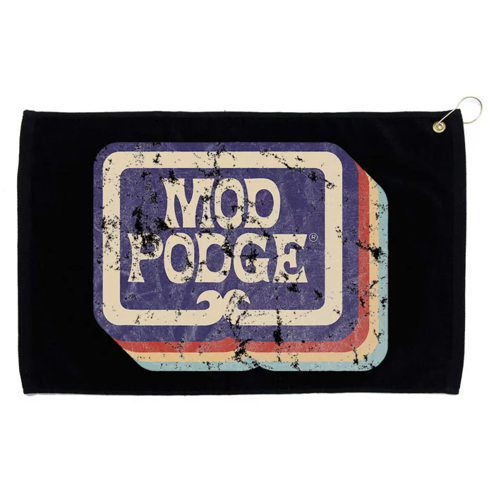 Mod Podge Retro Logo Grommeted Golf Towel