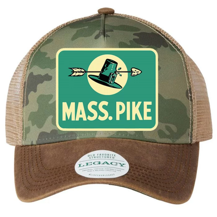 Mass Pike Road Sign Massachusetts Turnpike Route 90 Legacy Tie Dye Trucker Hat