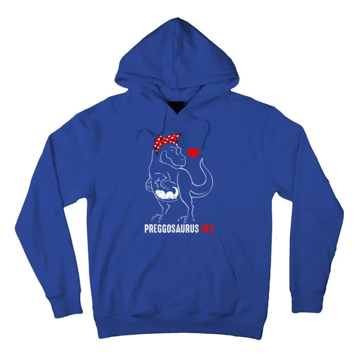 Mamasaurus Pregosaurus Rex Funny Pregnancy Have Gift Tall Hoodie