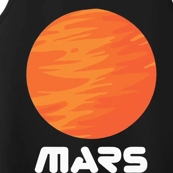 Mars Planet Red Planet Astronaut Space Lover Performance Tank