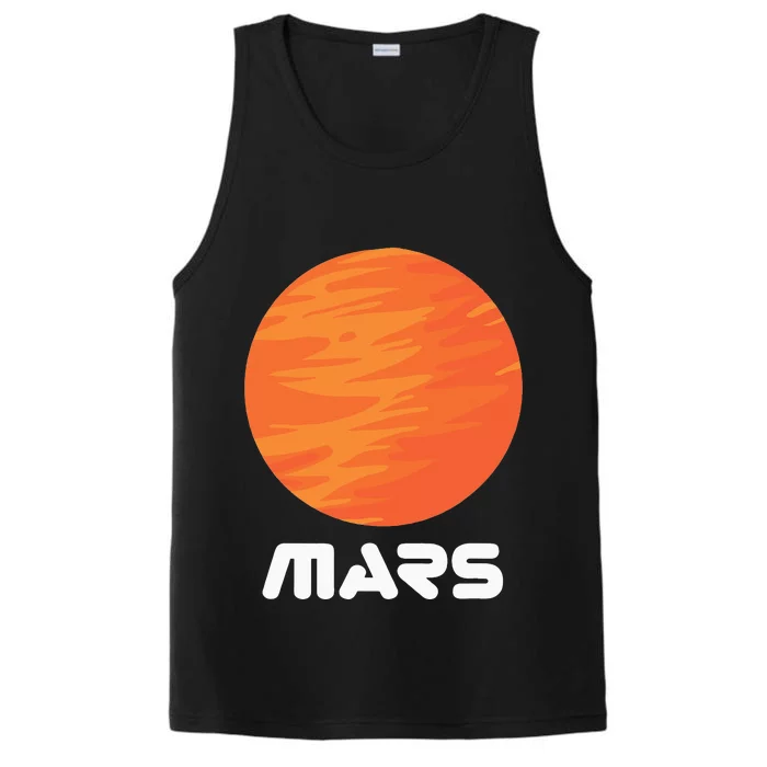 Mars Planet Red Planet Astronaut Space Lover Performance Tank