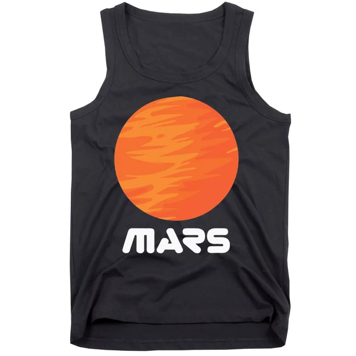 Mars Planet Red Planet Astronaut Space Lover Tank Top