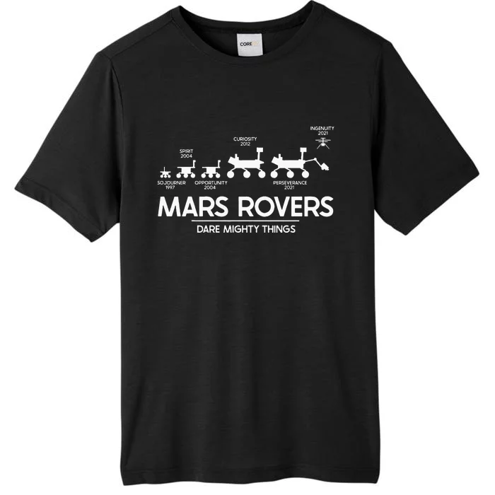 Mars Perseverance Rover Dare Mighty Things Landing Timeline ChromaSoft Performance T-Shirt