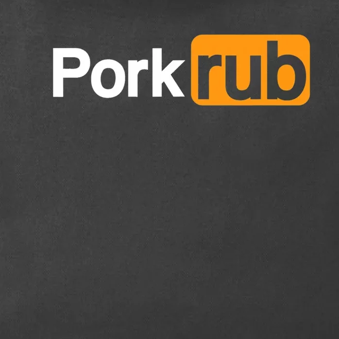 Mens Pork Rub TShirt | Funny BBQ Shirt | Barbecue TShirt Zip Tote Bag