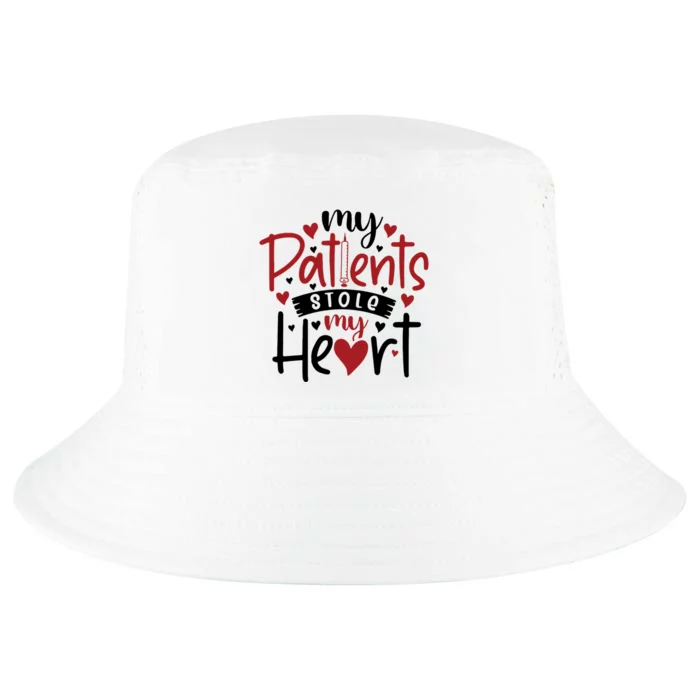 My Patients Stole My Heart Gift Nurse Gift Cool Comfort Performance Bucket Hat