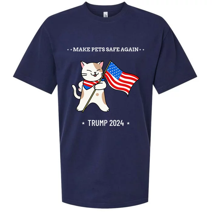 Make Pets Safe Again Patriotic Cat Sueded Cloud Jersey T-Shirt