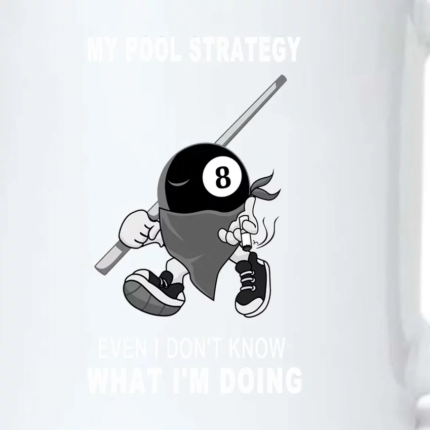 My Pool Strategy Funny Billiards Pool Gift Father's Day Black Color Changing Mug