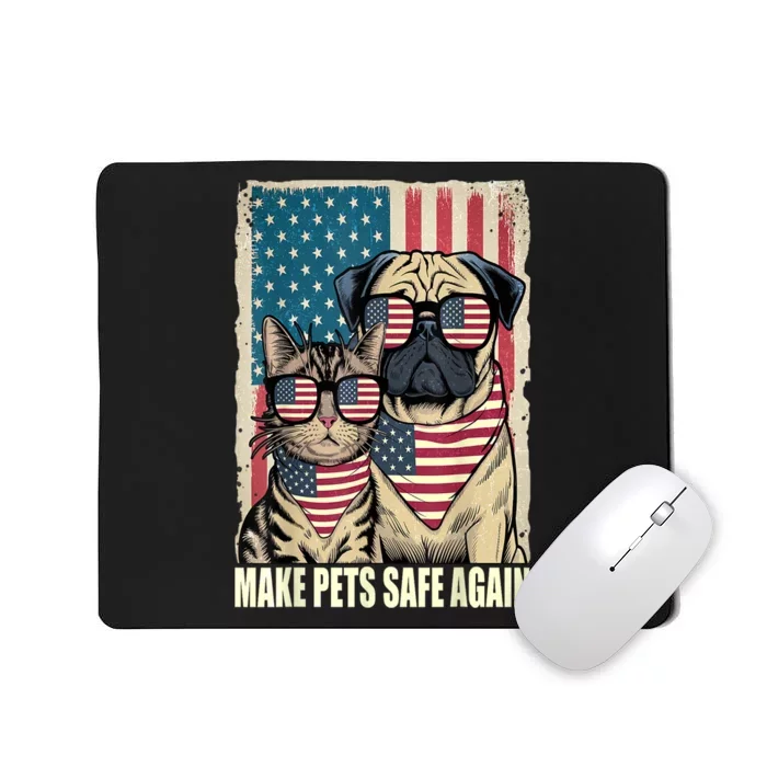 Make Pets Safe Again Trump Harris Debate Eating The Dogs Cat Gift Mousepad