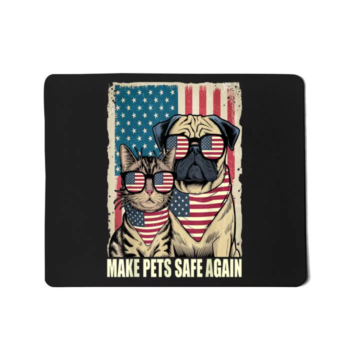 Make Pets Safe Again Trump Harris Debate Eating The Dogs Cat Gift Mousepad