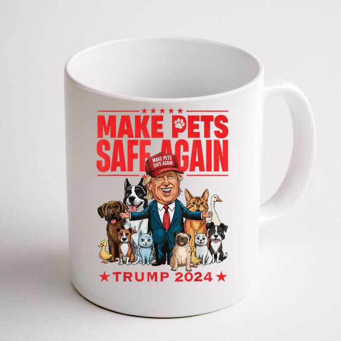 Make Pets Safe Again Trump 2024 Save Our Pets America Back Front & Back Coffee Mug