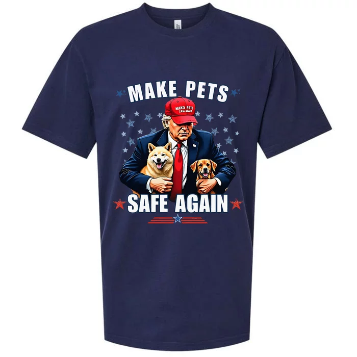 Make Pets Safe Again Pro Trump 2024 Sueded Cloud Jersey T-Shirt