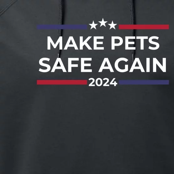 Make Pets Safe Again – Funny Pet Safety Awareness Performance Fleece Hoodie