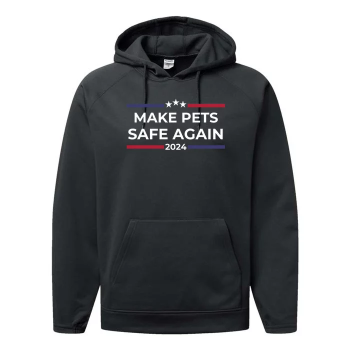 Make Pets Safe Again – Funny Pet Safety Awareness Performance Fleece Hoodie