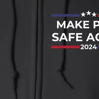 Make Pets Safe Again – Funny Pet Safety Awareness Full Zip Hoodie