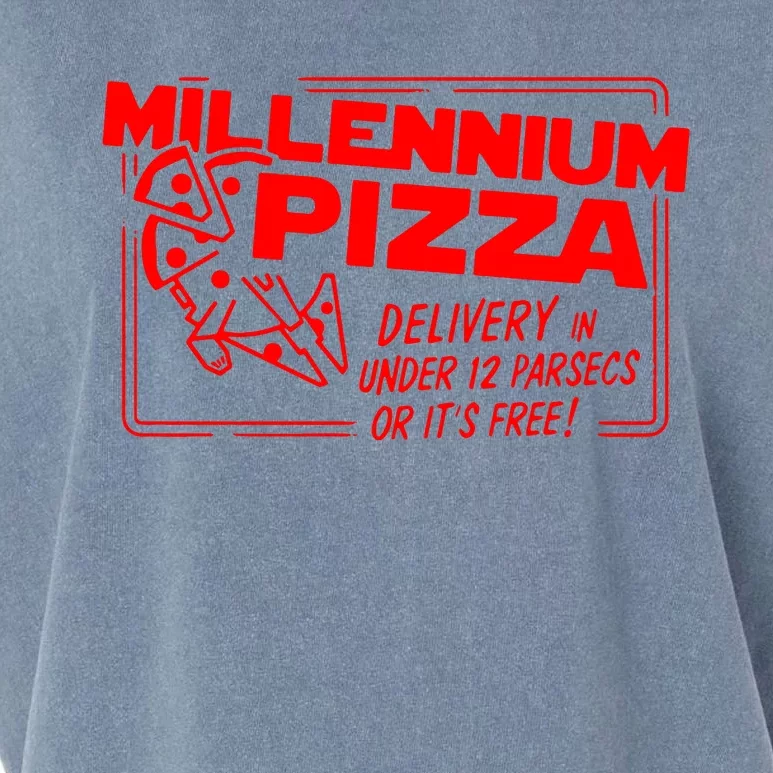 Millenium Pizza Space Wars Garment-Dyed Women's Muscle Tee