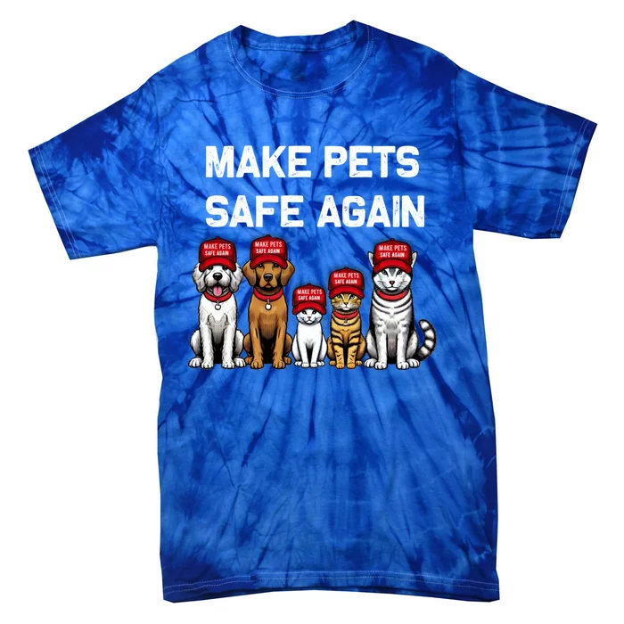 Make Pets Safe Again Trump Harris Debate Eating The Cat Dogs Gift Tie-Dye T-Shirt