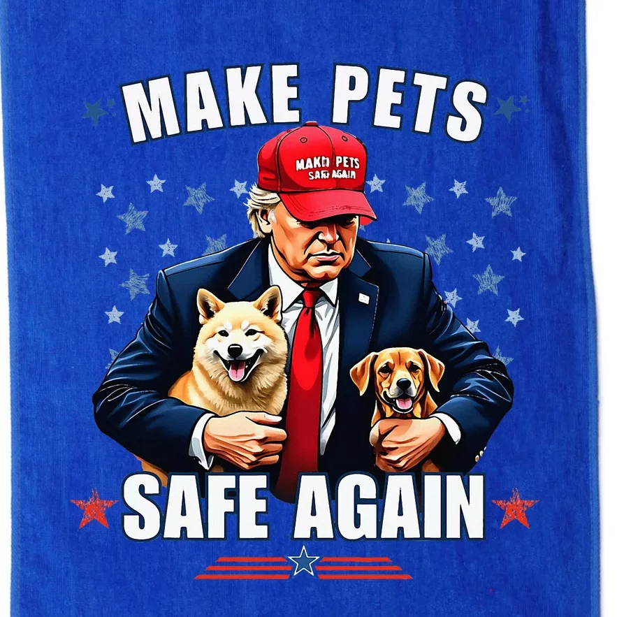 Make Pets Safe Again Funny Pro Trump 2024 Platinum Collection Golf Towel