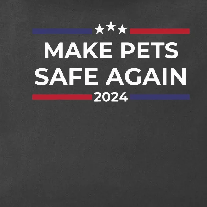 Make Pets Safe Again Funny Pet Safety Awareness Zip Tote Bag