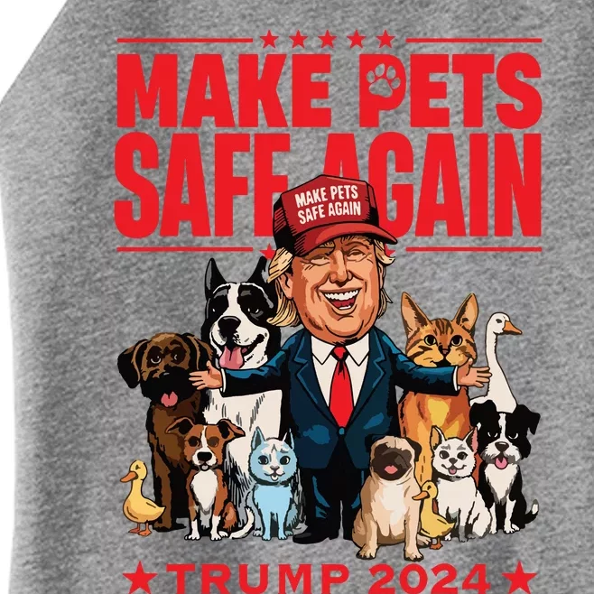 Make Pets Safe Again Trump 2024 Save Our Pets Women’s Perfect Tri Rocker Tank