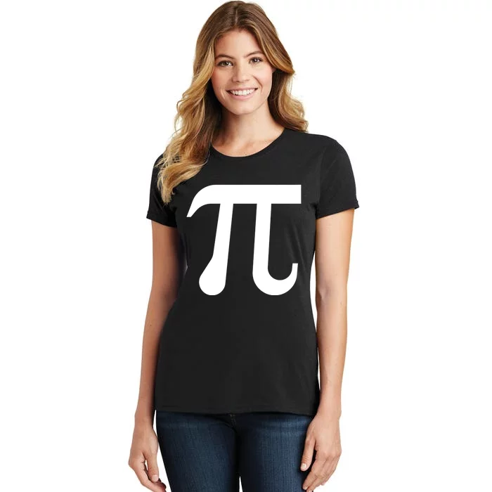 Math Pi Symbol Student Teacher Celebrate Pi Day March 14 Meaningful Gift Women's T-Shirt