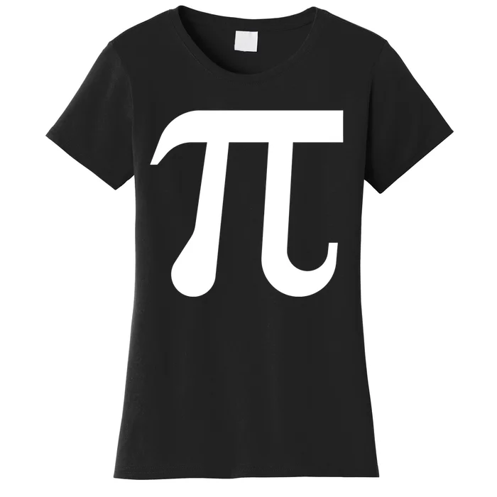 Math Pi Symbol Student Teacher Celebrate Pi Day March 14 Meaningful Gift Women's T-Shirt