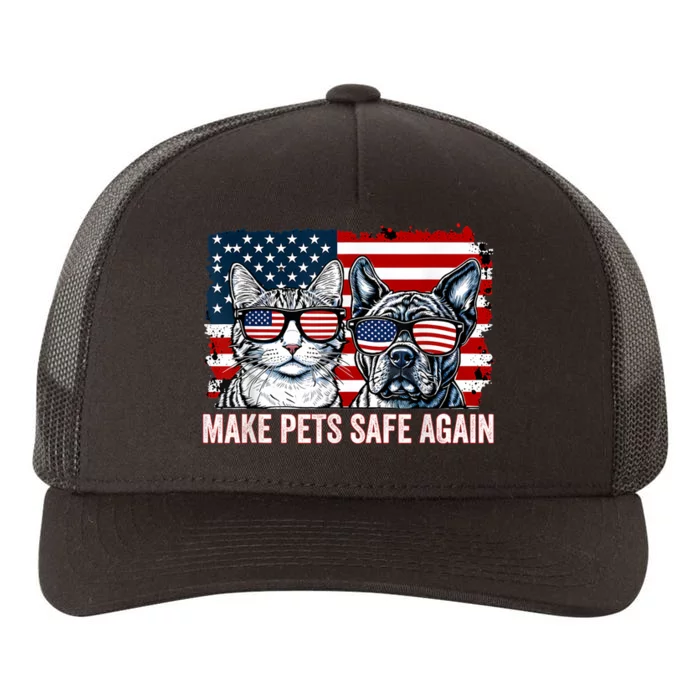 Make Pets Safe Again Trump Harris Debate Eating The Dogs Cat Gift Yupoong Adult 5-Panel Trucker Hat